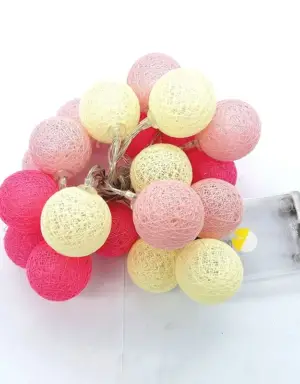 ไฟลูกบอลตกแต่งห้อง - 3M สีชมพูเหลือง