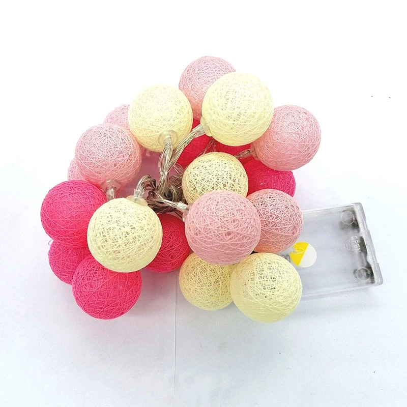ไฟลูกบอลตกแต่งห้อง - 3M สีชมพูเหลือง
