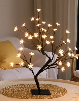 ไฟตกแต่งห้อง โคมไฟตั้งโต๊ะ LED ดอกไม้ - แบบB