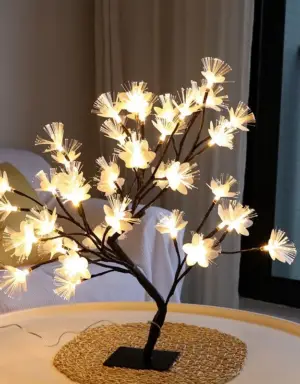 ไฟตกแต่งห้อง โคมไฟตั้งโต๊ะ LED ดอกไม้ - แบบC