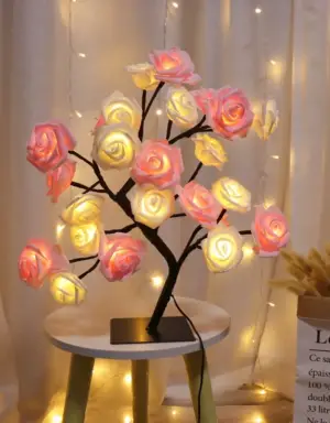 ไฟตกแต่งห้อง โคมไฟตั้งโต๊ะ LED ดอกไม้ - แบบG