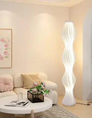 โคมไฟตั้งพื้น LED อะคริลิกโปร่งใสสูง - สูง 120 cm